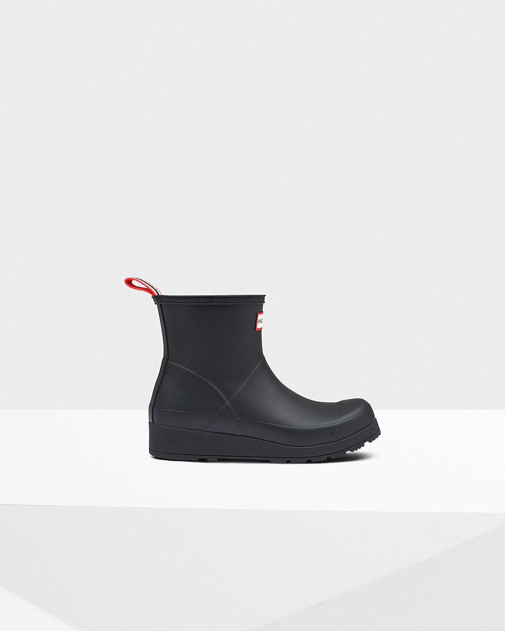Hunter Original Short Rain For Women - Play Boots Black | India WVHRS4819